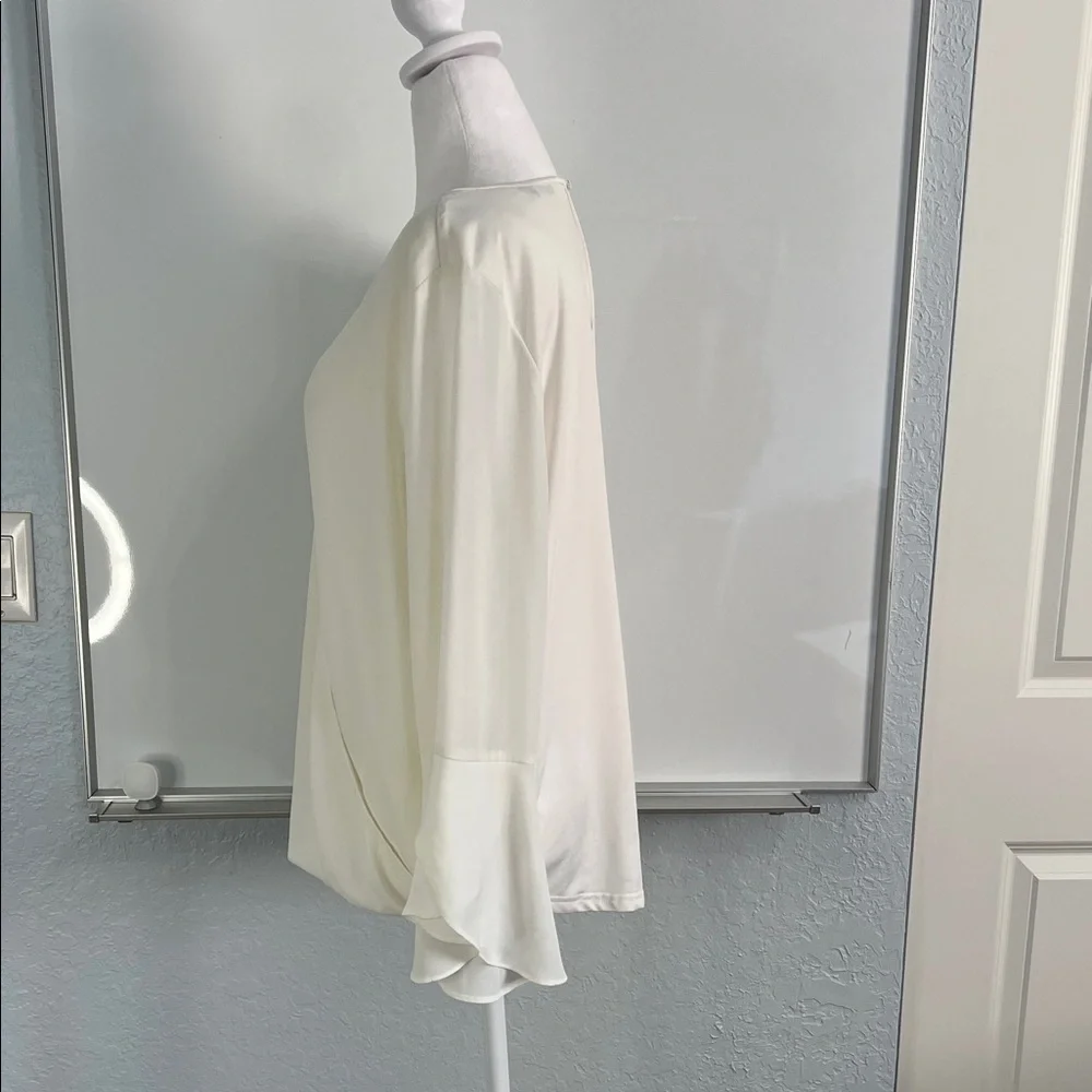 41 Hawthorn Soft Cream Wrap Blouse